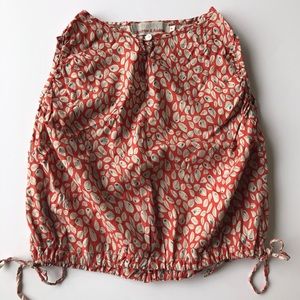 Andrew & Audrey red leaf bubble top size 8